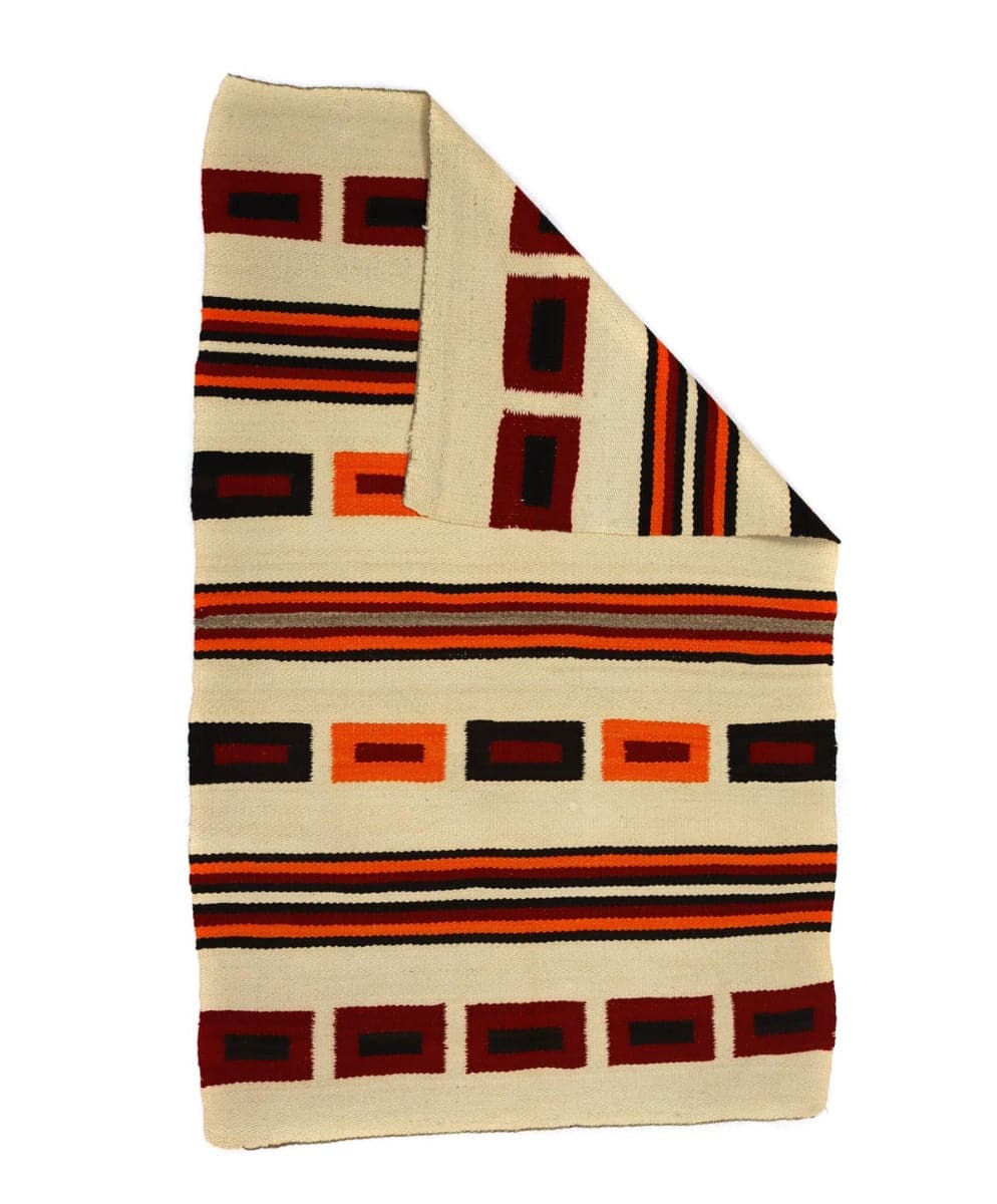 Navajo Banded Blanket c. 1900s, 58.5" x 36.5" (T90404A-1221-005) 3
