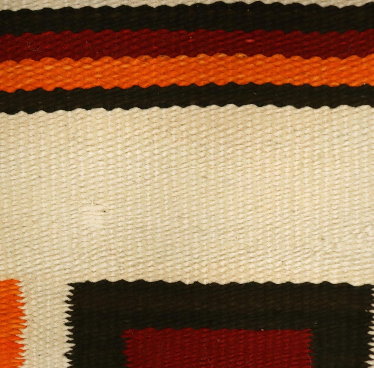 Navajo Banded Blanket c. 1900s, 58.5" x 36.5" (T90404A-1221-005) 4
