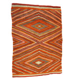 Navajo Transitional Eyedazzler Blanket c. 1890s, 88.75" x 63.75" (T90404A-1221-006)
