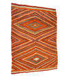 Navajo Transitional Eyedazzler Blanket c. 1890s, 88.75" x 63.75" (T90404A-1221-006) 1
