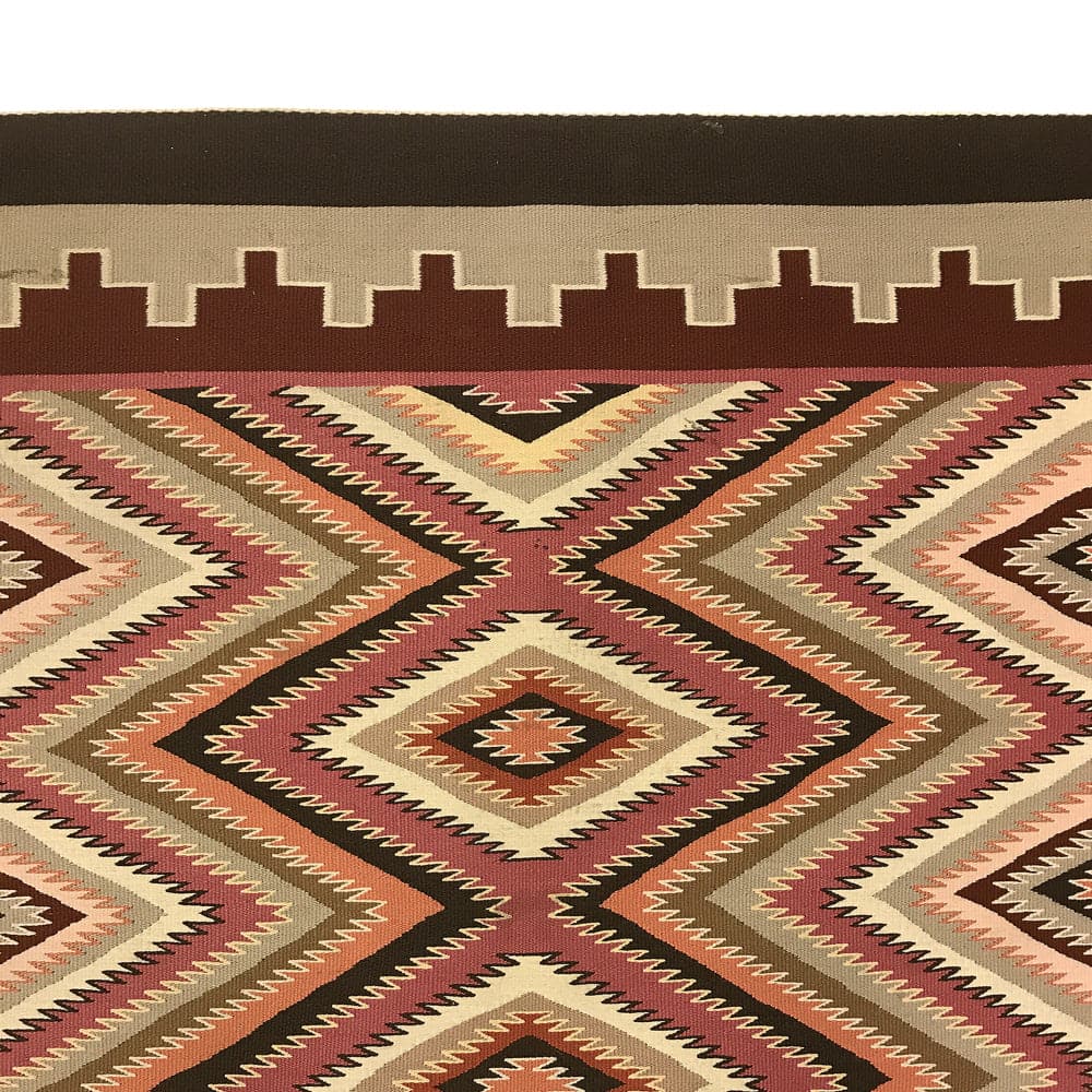 Minnie Corn - Navajo Red Mesa Rug c. 1970-80s, 69.5" x 47" 2
