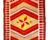 Rio Grande Blanket with Valero Stars c. 1890s, 86" x 47" (T90709-1022-059) 2
