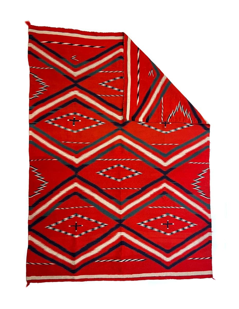 Navajo Germantown Blanket c. 1890s, 74" x 57.75" (T90709-1022-071)1
