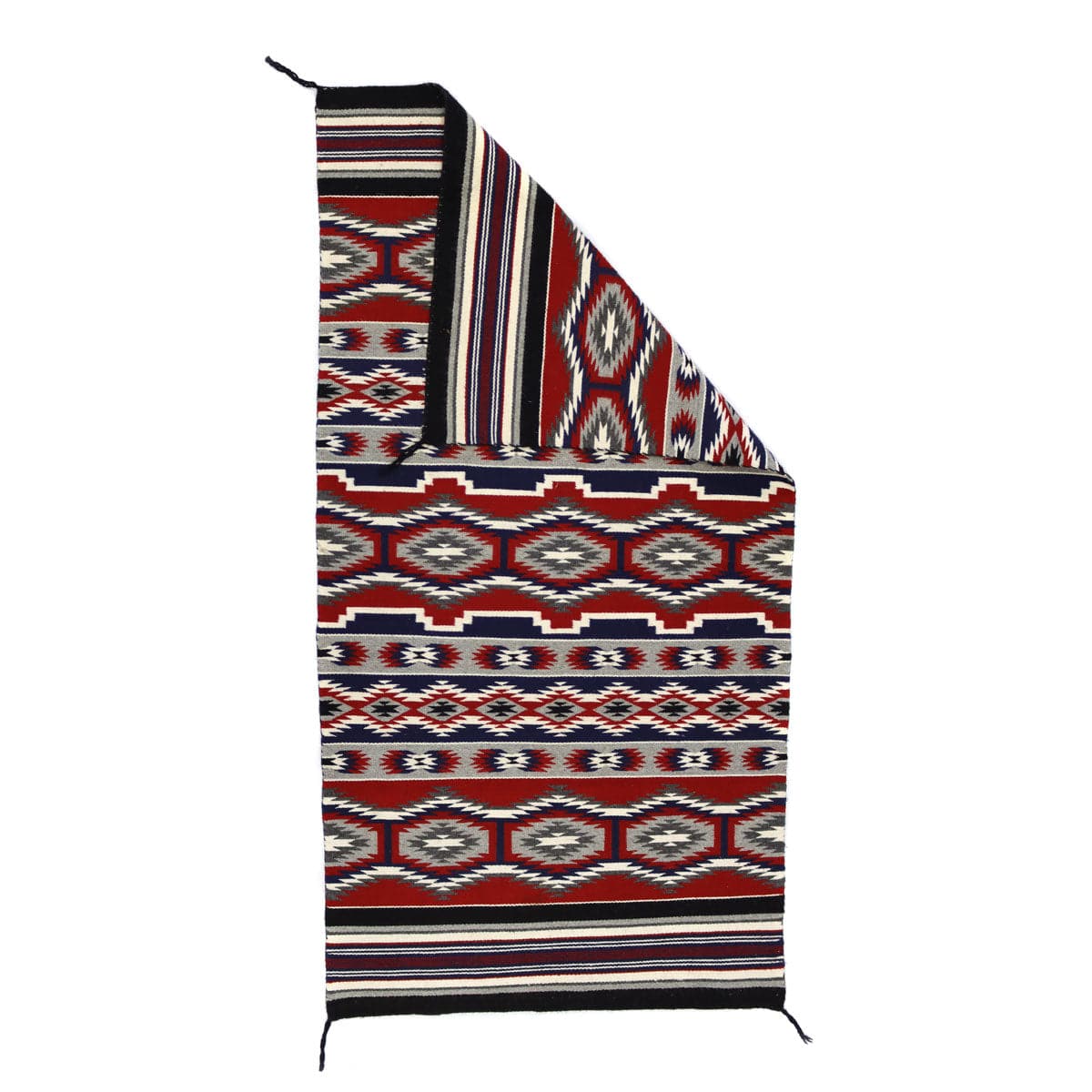Navajo Contemporary Revival Blanket c. 1980-90s, 55.5" x 29" (T91051-0821-008)2