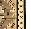 Navajo Two Grey Hills Rug c. 1940-50s, 73" x 57" (T91221A-0722-005)