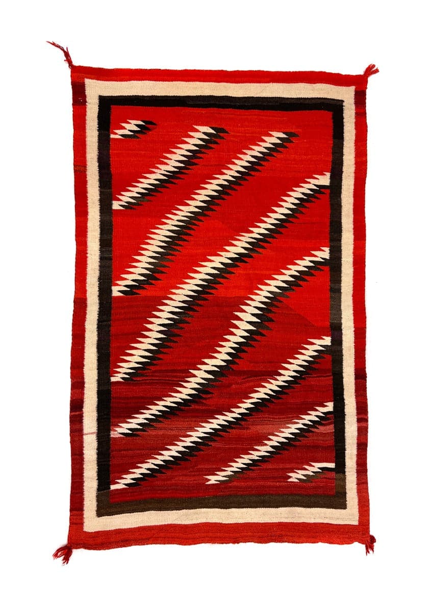 Navajo Ganado Rug c. 1890s, 84" x 53" (T91335B-0422-011)