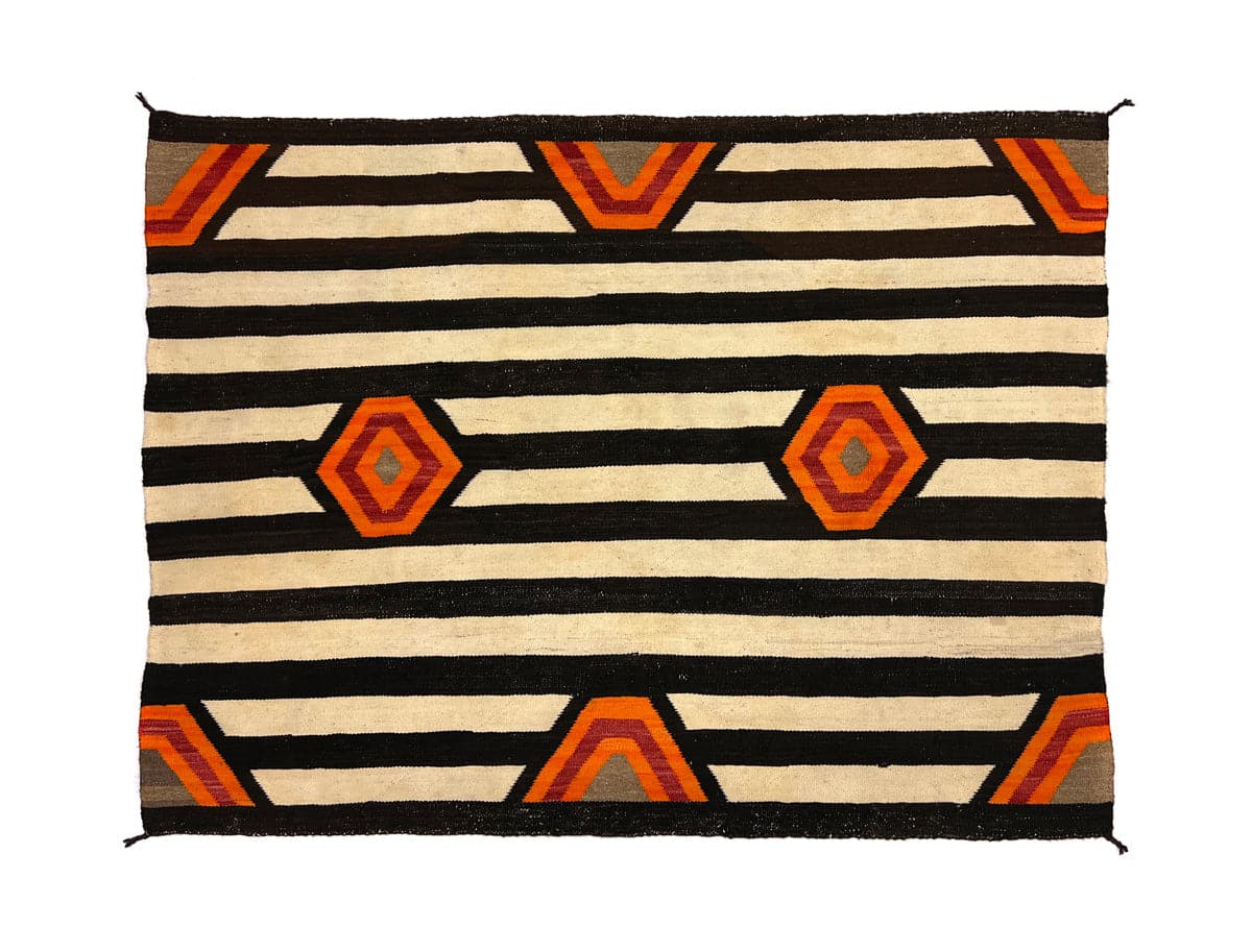 Navajo Chief's Varient Blanket c. 1890s, 48" x 64" (T91335B-0422-013)