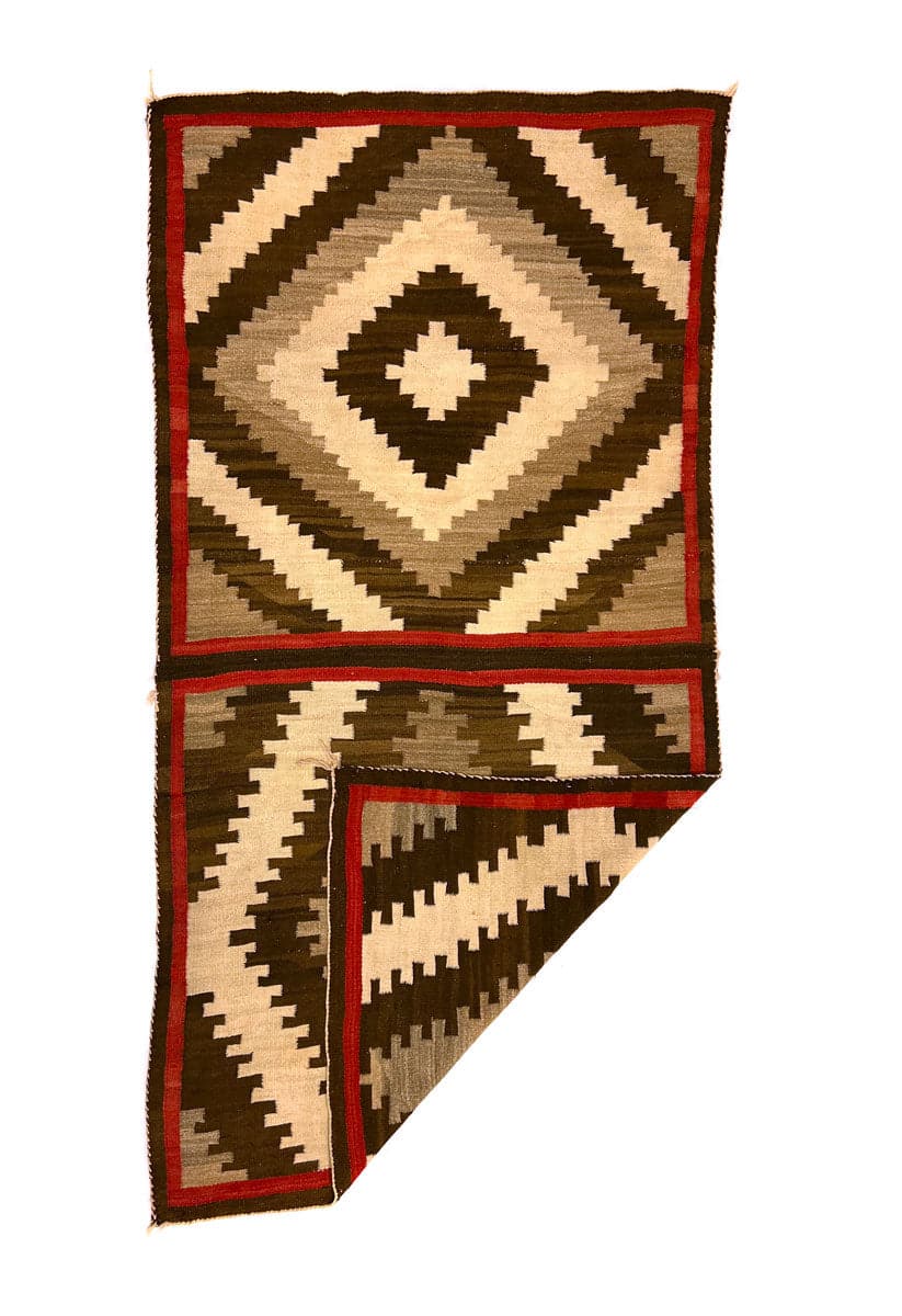 Navajo Ganado Rug c. 1920s, 96" x 51" (T91335B-0422-014) 5
