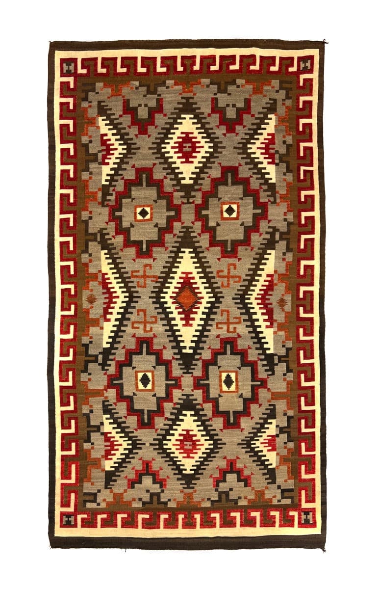 Large Navajo Klagetoh Rug c. 1915, 134" x 74" (T91602A-0222-010) 