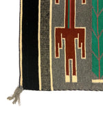 Navajo Pictorial Rug with Yei Figures and Cornstalks c. 1960-70s, 27" x 49.5" (T91660-1221-001) 2