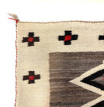 Navajo Crystal Rug with Cross Designs c. 1880-1893, 75.5" x 53.5" (T91654A-0422-005) 1