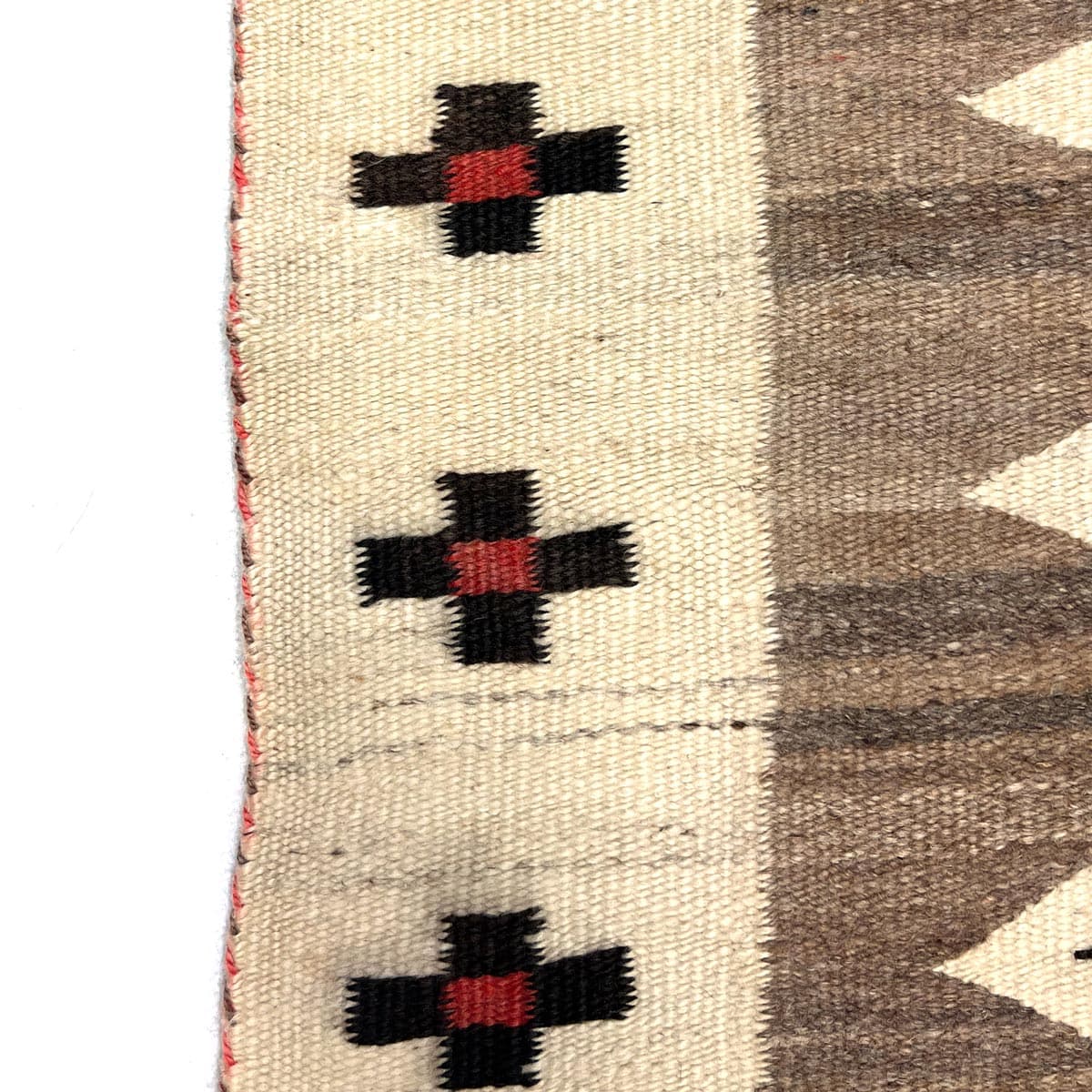 Navajo Crystal Rug with Cross Designs c. 1880-1893, 75.5" x 53.5" (T91654A-0422-005) 2