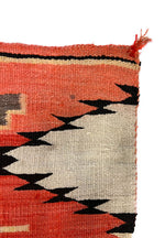 Navajo Transitional Blanket with Spider Woman Crosses c. 1890s, 89" x 60" (T91904D-0522-001) 2