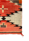 Navajo Transitional Blanket with Spider Woman Crosses c. 1890s, 89" x 60" (T91904D-0522-001) 6