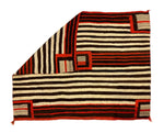 Navajo Chief's Variant Blanket c. 1890s, 53.25" x 67" (T91904D-0522-006) 6