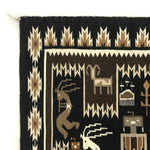 Lovita Etcitty - Navajo Contemporary Rug with Kokopelli Pictorials, 41.75" x 62" (T92308-1120-002) 1
