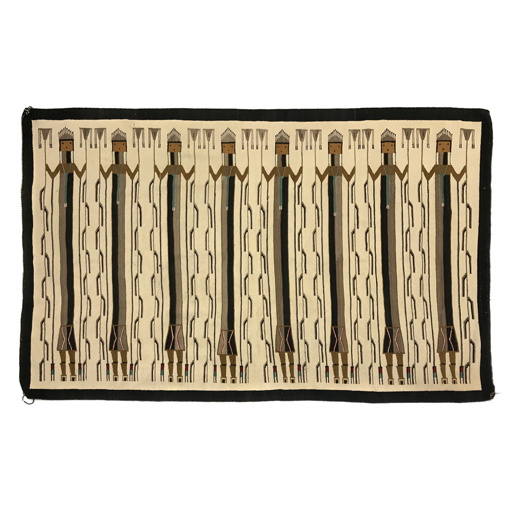 Navajo Yei Pictorial Rug c. 1930s, 62" x 89" (T92339A-0120-004)
